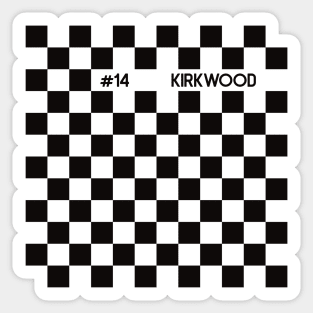 Kyle Kirkwood Racing Flag Sticker